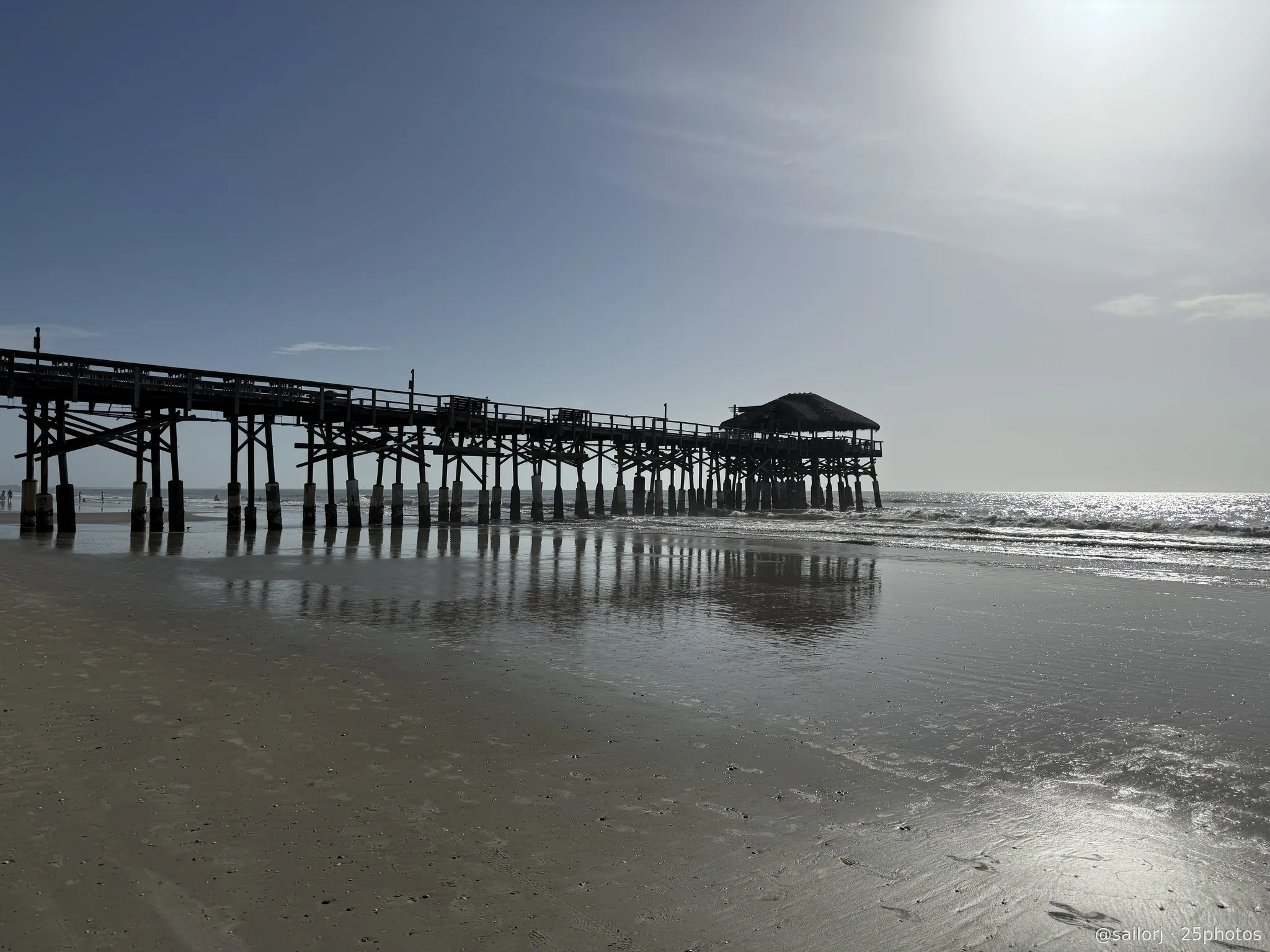 Cocoa Beach Pier at Sunrise.